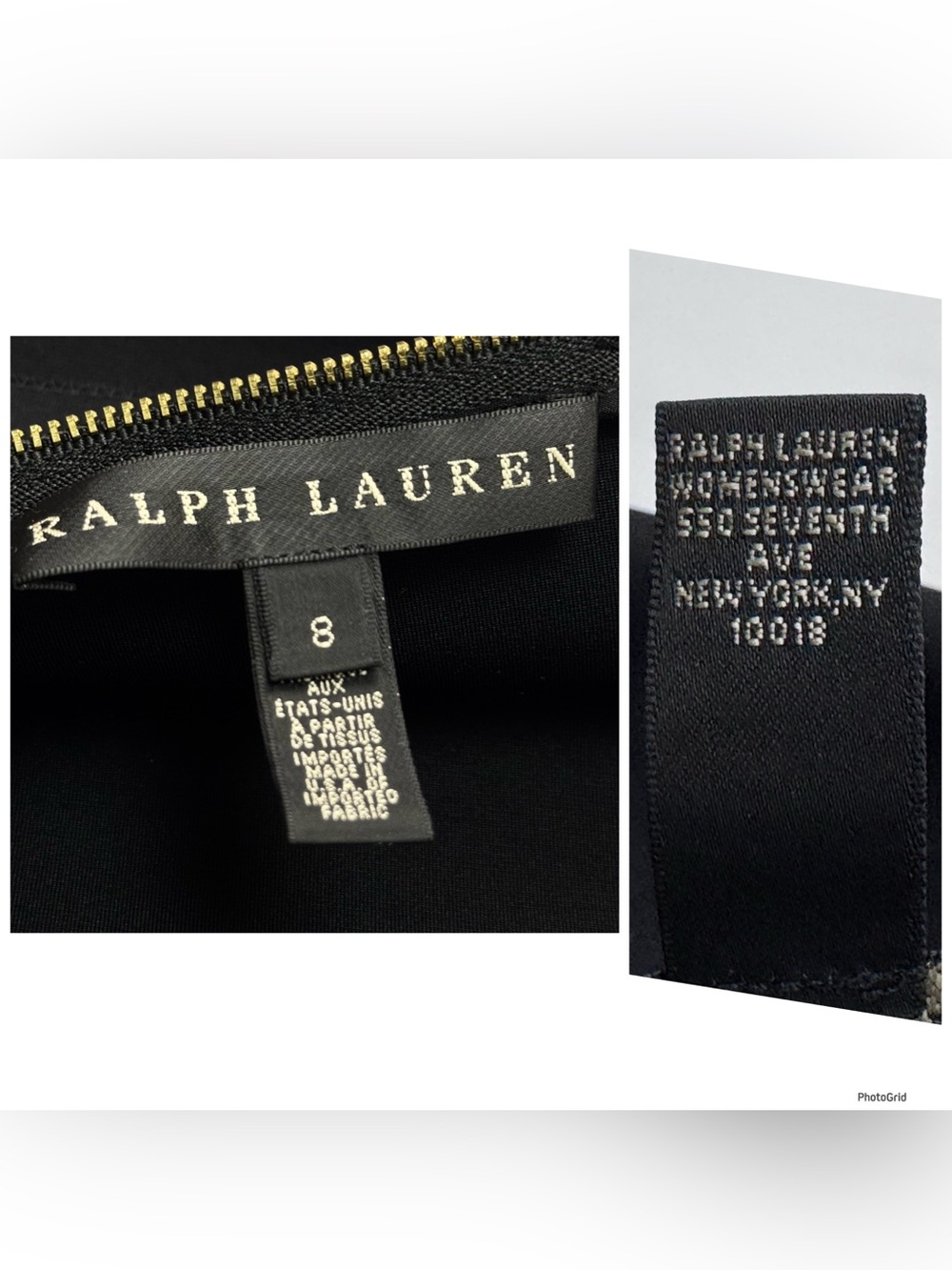 Ralph Lauren Black Label sleeveless fit-and-flare dress in black Size 8 - Picture 9 of 9